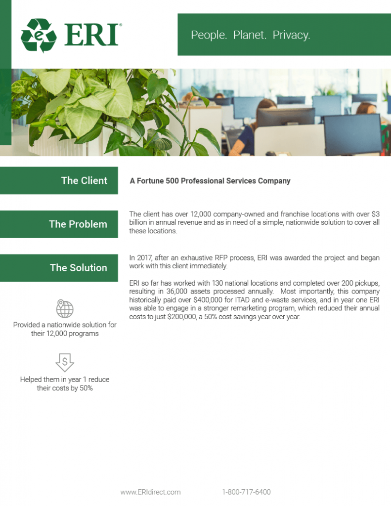 Screenshot of our Fortune 500 Professional Services Company Whitepaper